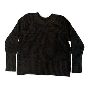 UNIVERSAL Thread Ribbed Crew Neck Sweater Charcoal